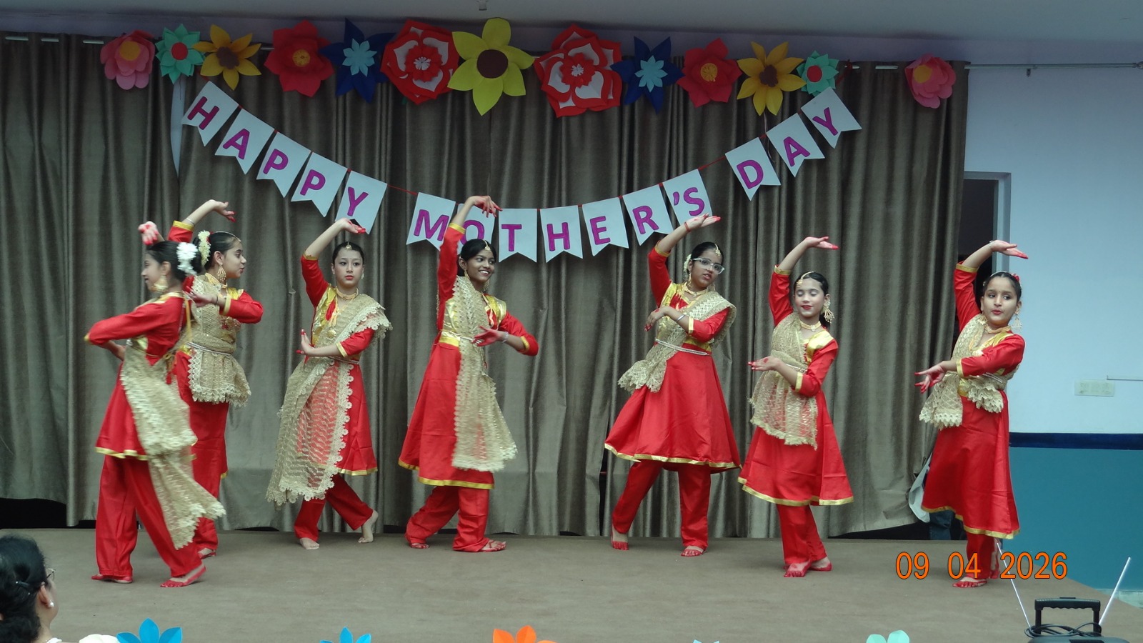 Students participating in school sports and dance